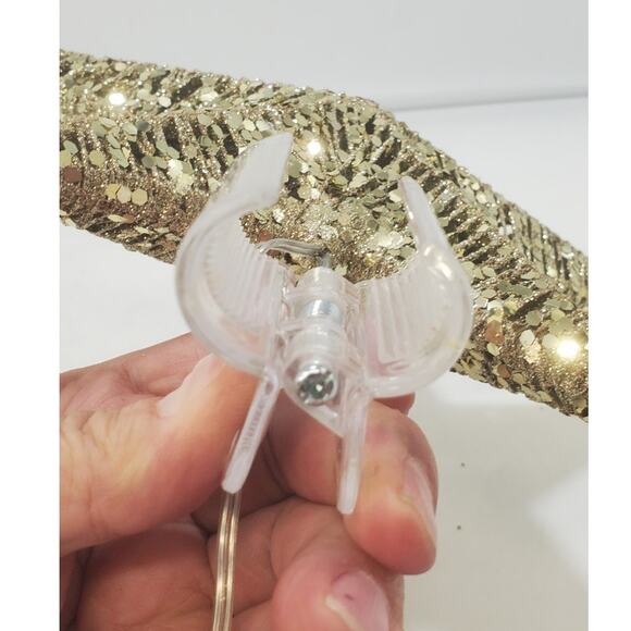 Wondershop Sequin Wrapped Star Tree Topper Gold LED lights - Picture 4 of 8